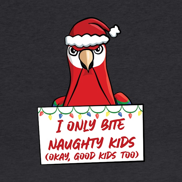 Only Bite Naughty Kids Scarlet Macaw by punkburdarts